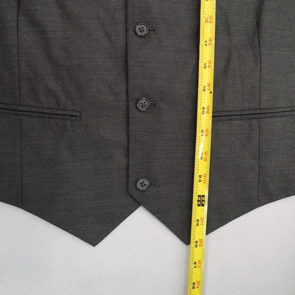 Gray 5 Button 2 Welt Pocket Waistcoat Formal Tuxedo Suit‎ Vest Large 42R